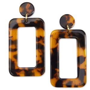 Zenzii Gold Acetate Cutout Drop Earrings